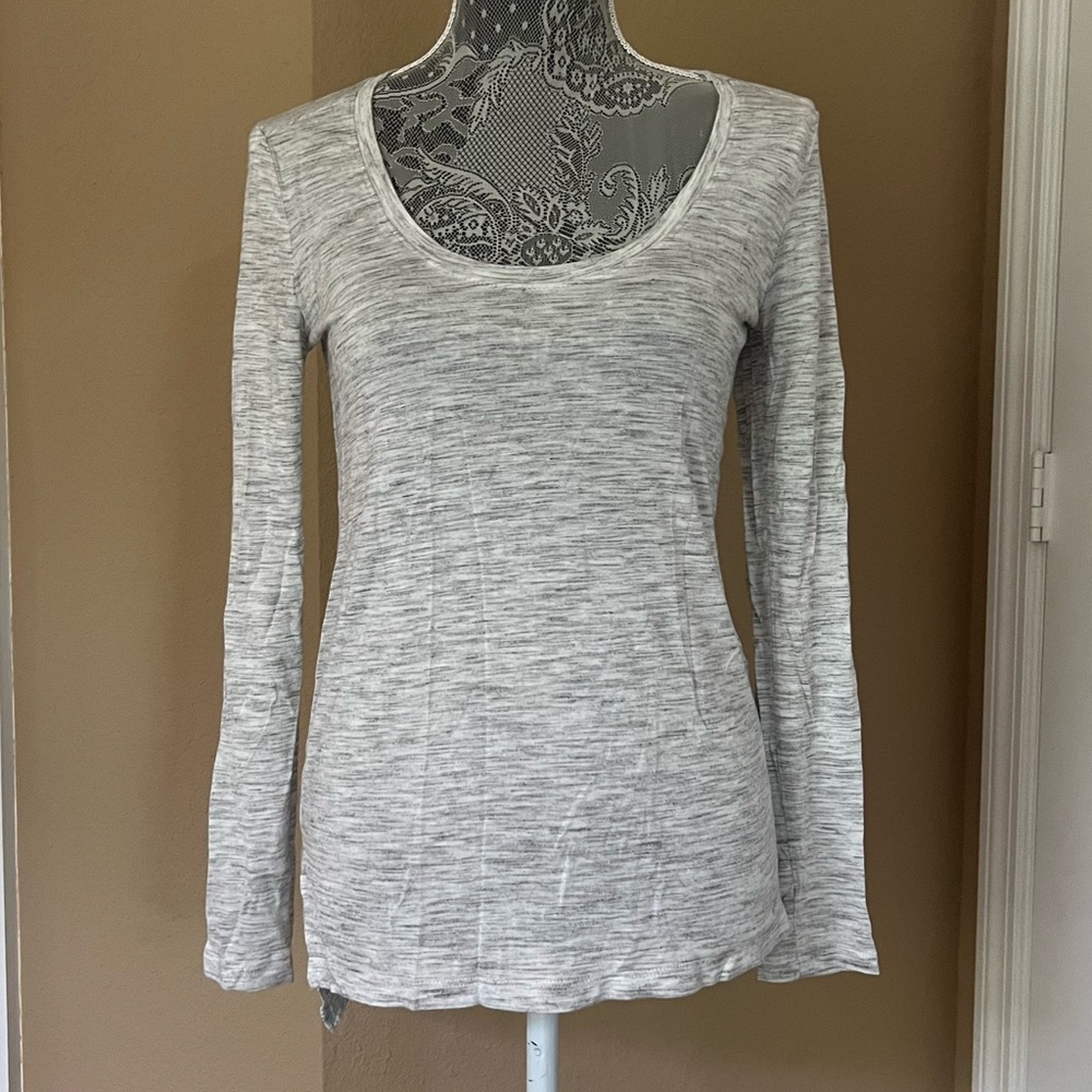 Banana Republic Gray Long Sleeve Top